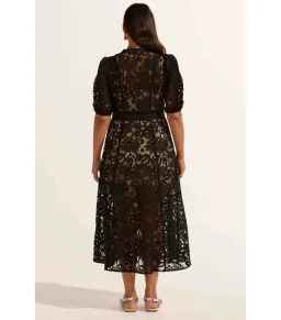 Zoe Kratzmann Lyric Midi Dress Black Size 0 / AU 6 for rent on The Volte - image 2