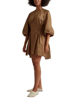 Camilla and Marc - Willis Walnut Cotton Mini Dress for rent on The Volte - image 2