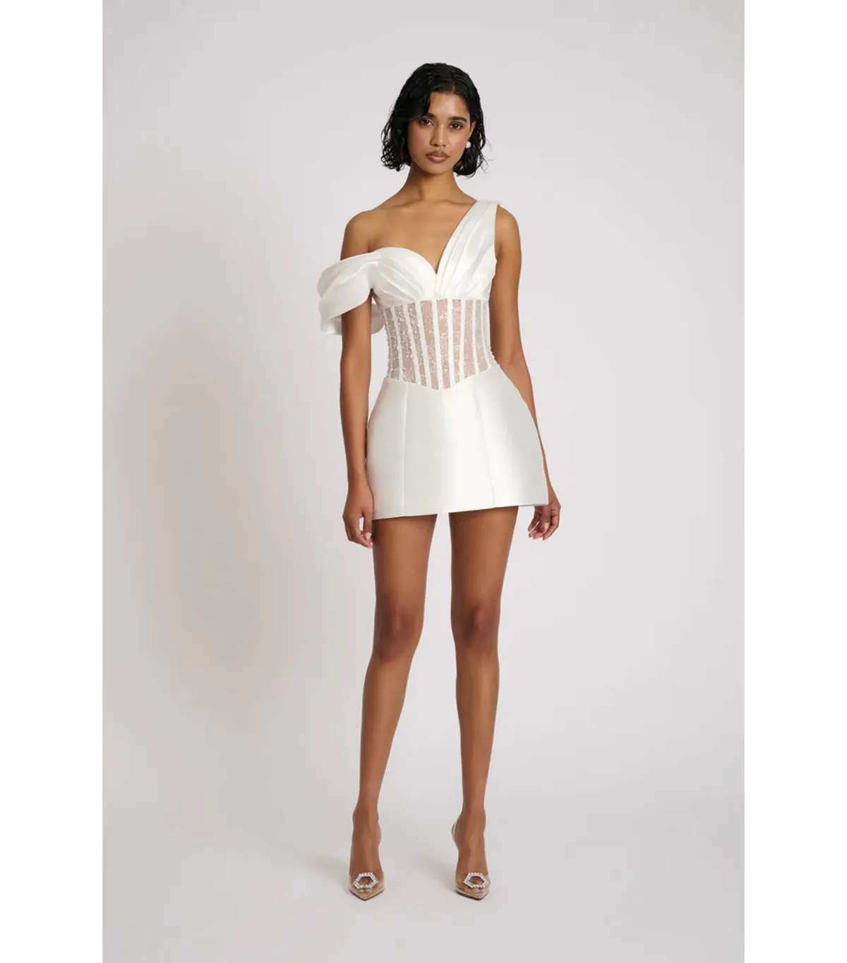 Eliya The Label Romeo Mini Dress White Size AU 10 - Image 1