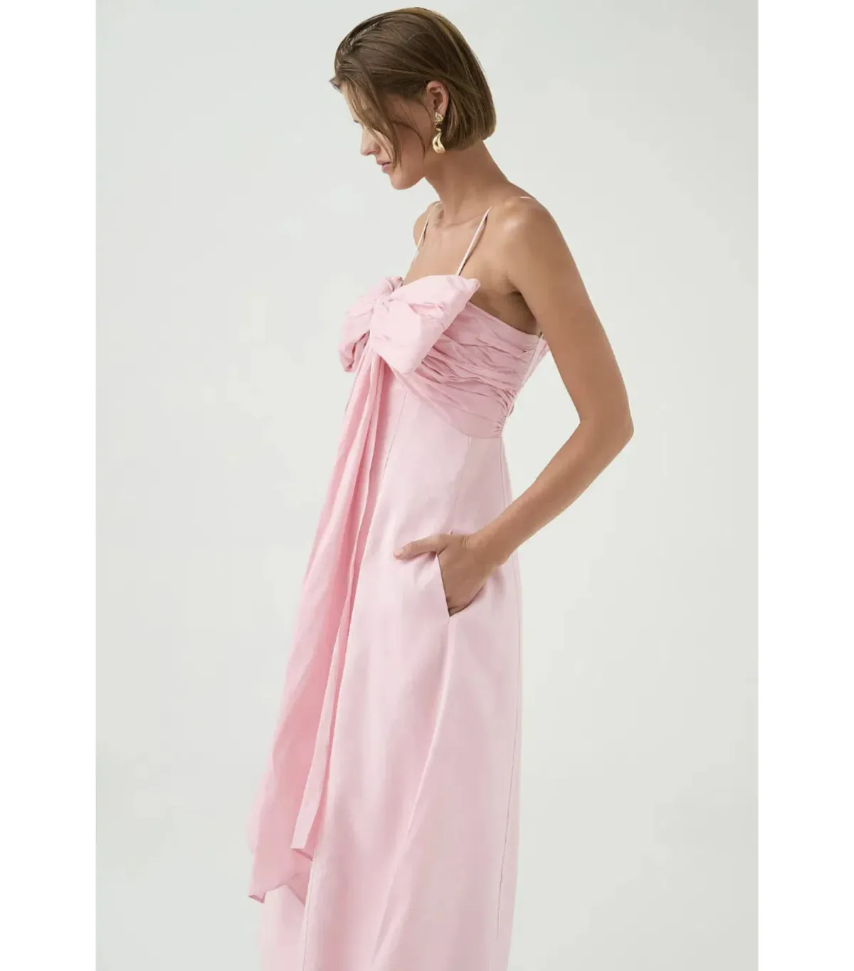 Aje Scarlett Midi Dress Cherry Blossom Size AU 10 - Image 4