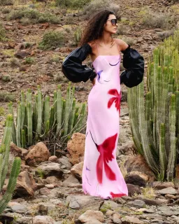 Rat & Boa Alici Maxi Dress Pink Size AU 8-10 for rent on The Volte - image 1