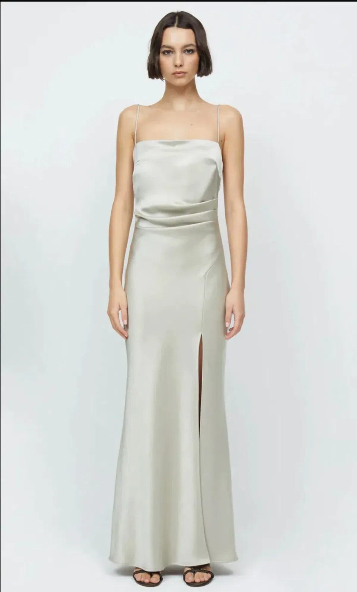 Bec + Bridge Nadia Maxi Ecru Gown Silver Size 8 - Image 2