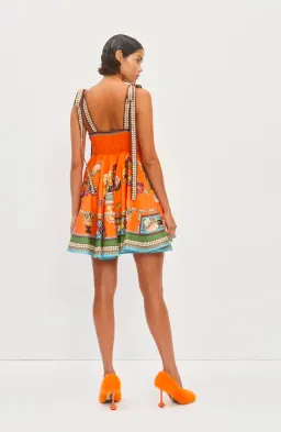 Alemais Rocco Mini Sundress Orange Size 10 for rent on The Volte - image 3