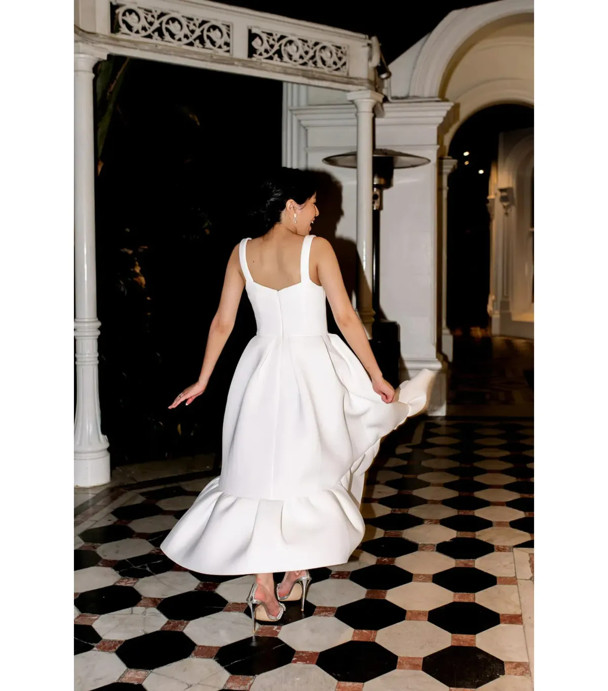 Rachel Gilbert Cora Knee Length Dress Nude Size 1 / AU 8 - Image 2