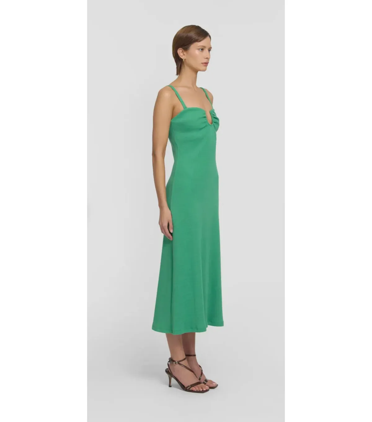 Viktoria & Woods Speakeasy Midi Dress in Galactic Green Size 2 / AU 10 - Image 2