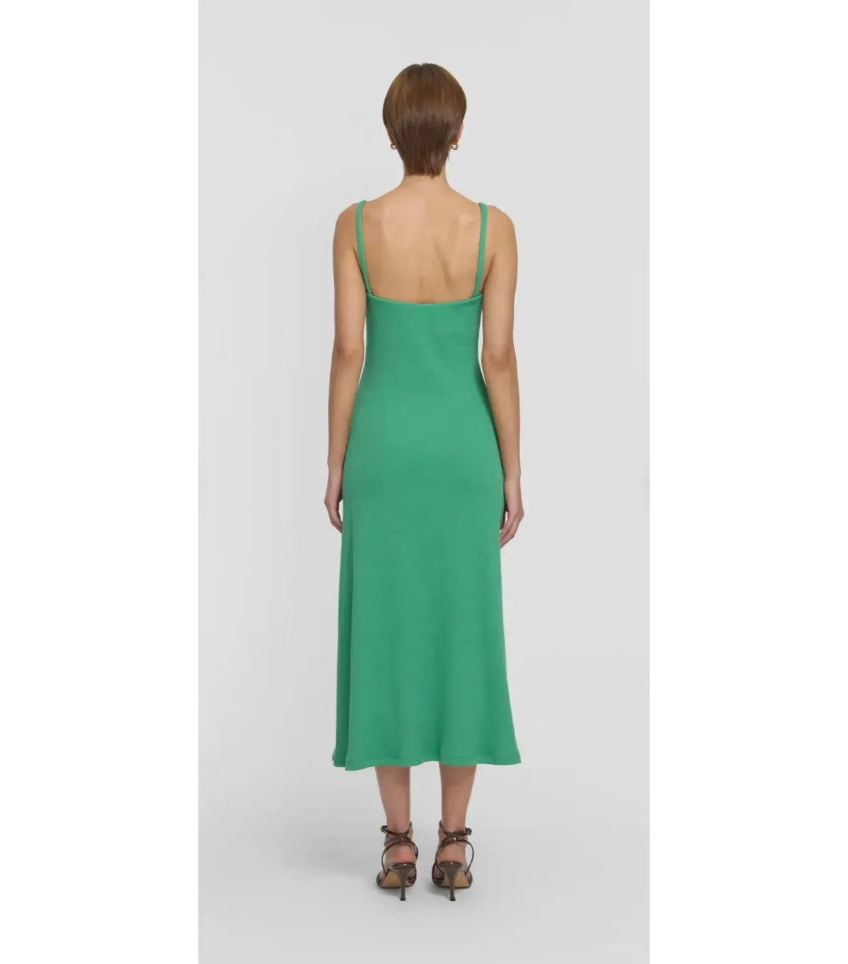 Viktoria & Woods Speakeasy Midi Dress in Galactic Green Size 2 / AU 10 - Image 3