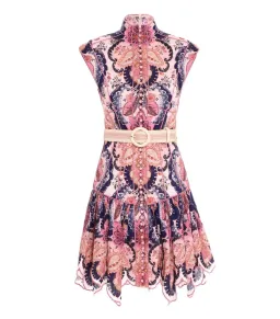 Zimmermann Laurel Flared Mini Dress Floral Size 0 / AU 8 for rent on The Volte - image 3