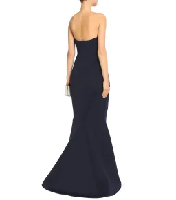 Rachel Gilbert Adelia Strapless Maxi Gown Navy Size 6  for rent on The Volte - image 3