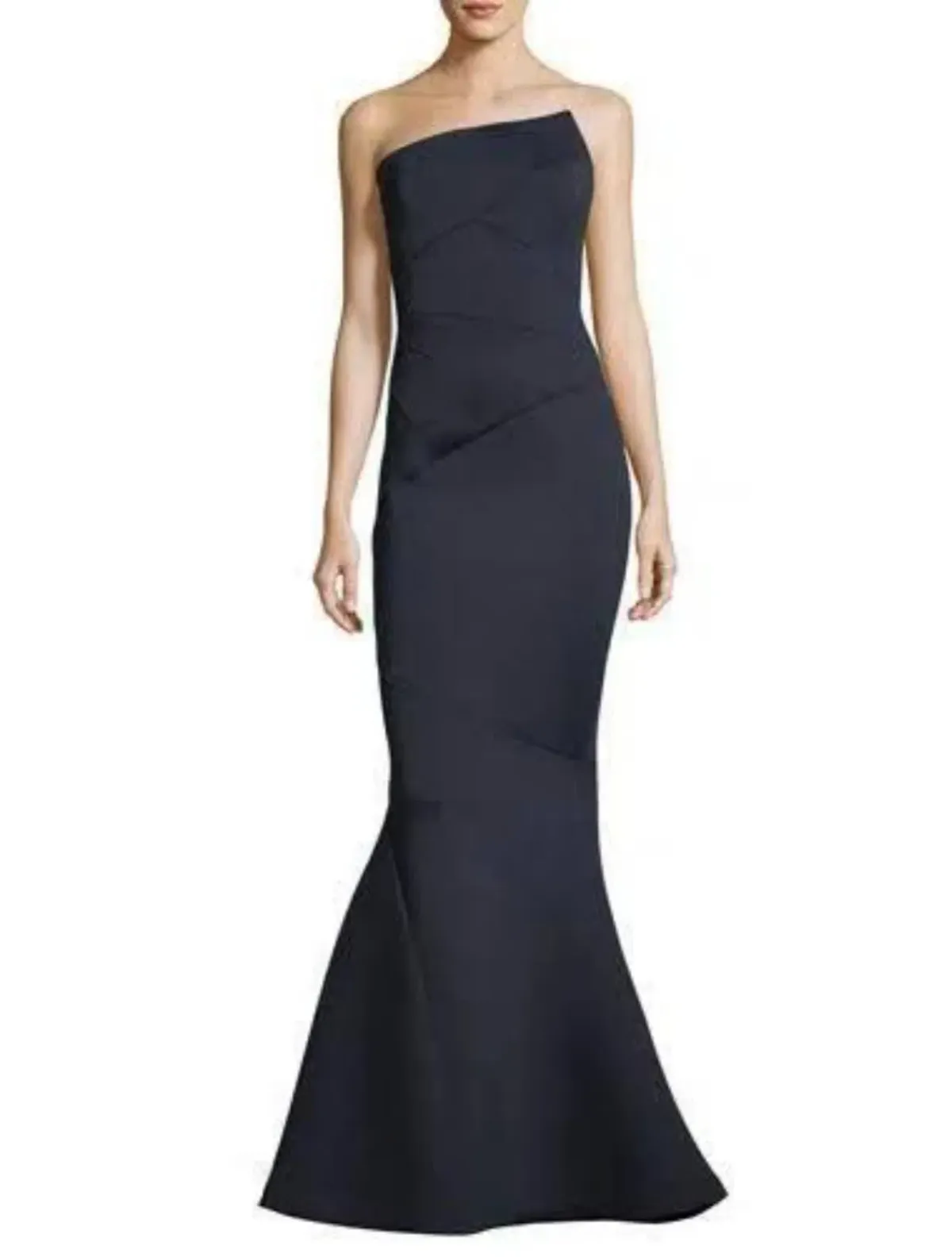 Rachel Gilbert Adelia Strapless Maxi Gown Navy Size 6  - Image 1