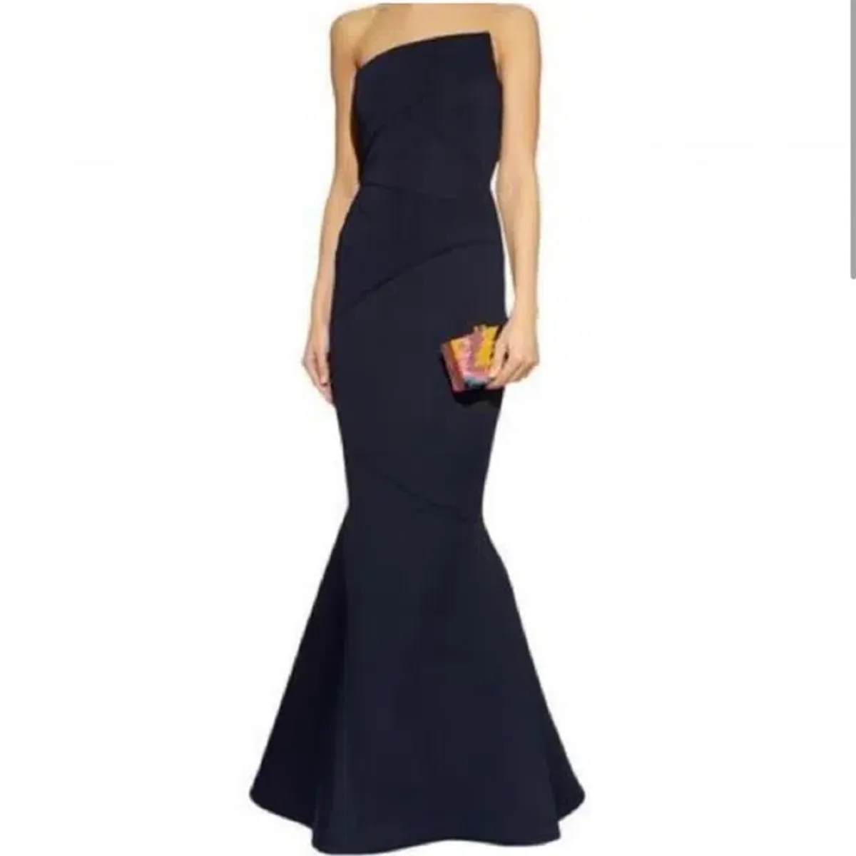 Rachel Gilbert Adelia Strapless Maxi Gown Navy Size 6  - Image 4