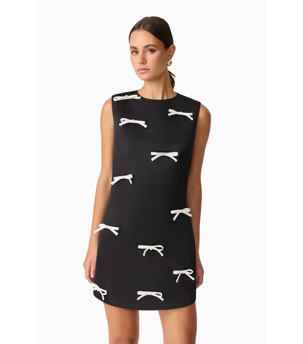 Elliatt Ursula Mini Dress Black Size AU 10  - Image 2