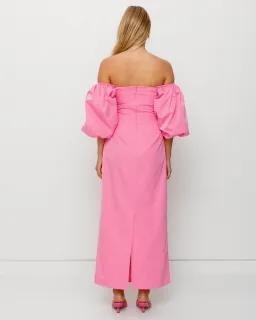 The Wolf Gang Amar Midi Dress Pink Size Medium / AU 10 for rent on The Volte - image 4