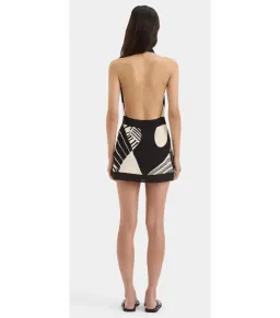 Sir The Label Realisme Wrap Halter Mini Dress Papier Print Size AU 8  for rent on The Volte - image 2
