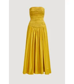 Aje Marigold Midi Dress in Chartreuse Size AU 8 for rent on The Volte - image 5