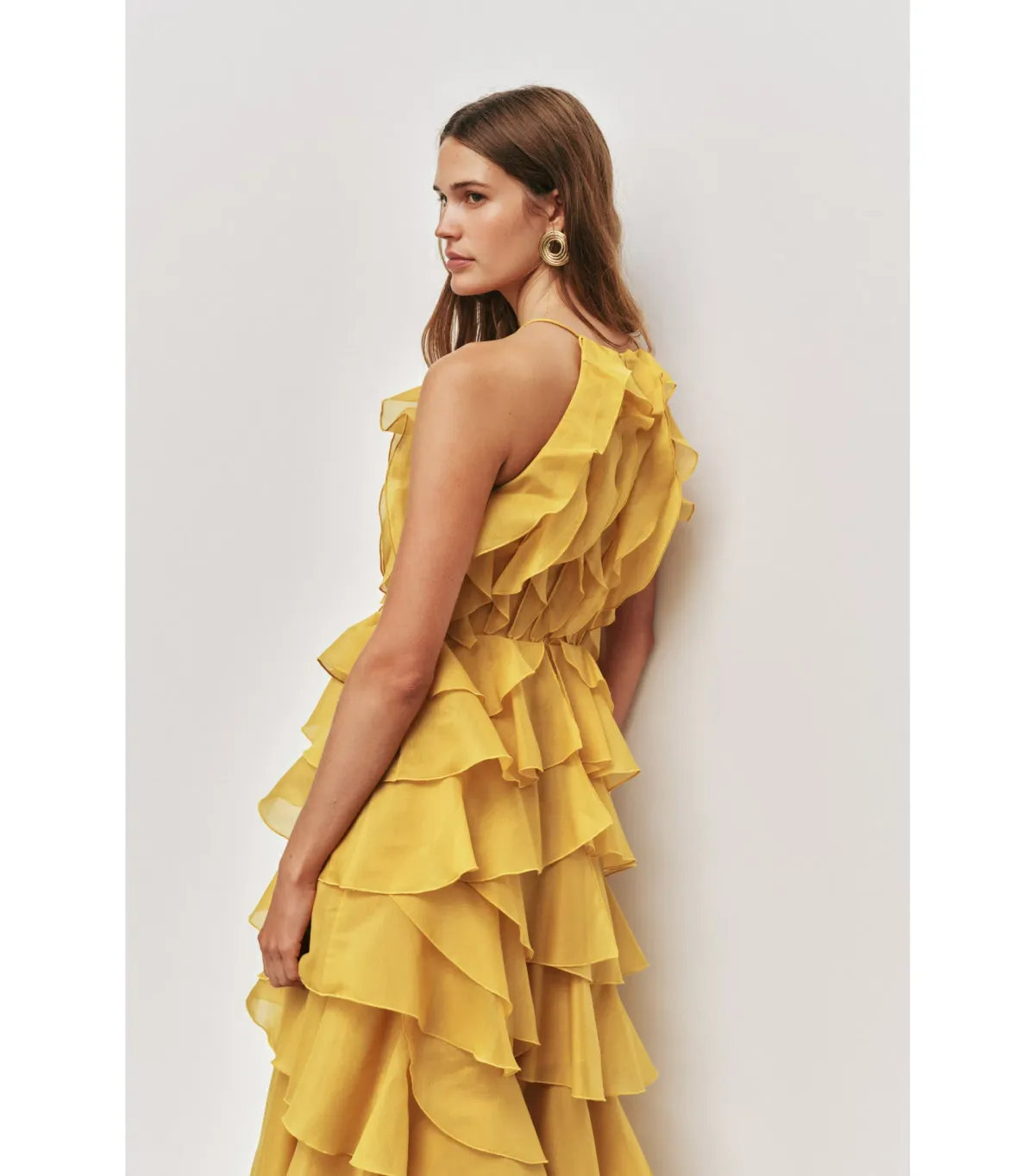 Aje Cleo Maxi Gown in Chartreuse Size AU 8 - Image 4