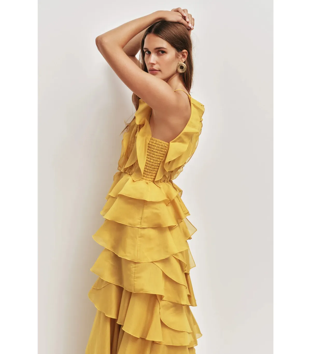 Aje Cleo Maxi Gown in Chartreuse Size AU 10  - Image 2