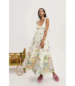 Alémais Anouk Ballet Midi Sundress Print Size AU 10 for rent on The Volte - image 1