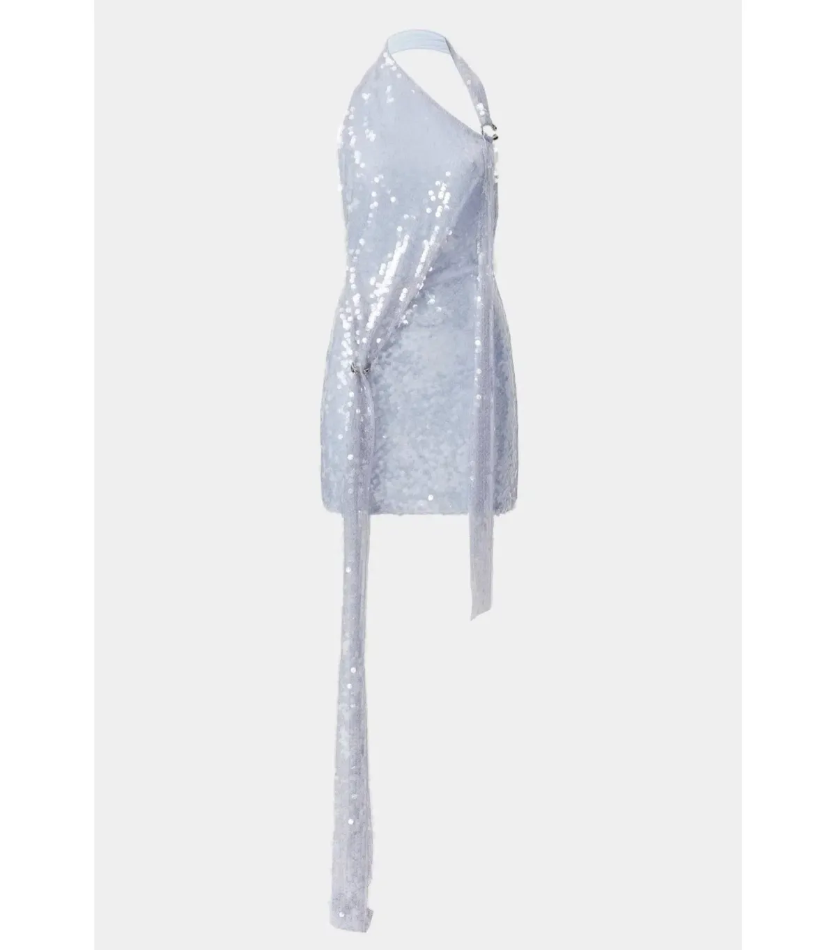 MISHA Riviera Sequin Mini Dress Cloud Blue Size S / AU 8  - Image 5