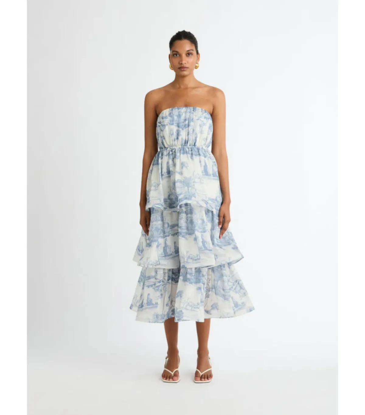 Sheike Sanctuary Midi Dress Print Size AU 6 - Image 1