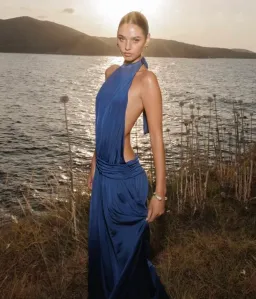 At First Sight Reef Dress Blue Size 8  for rent on The Volte - image 1