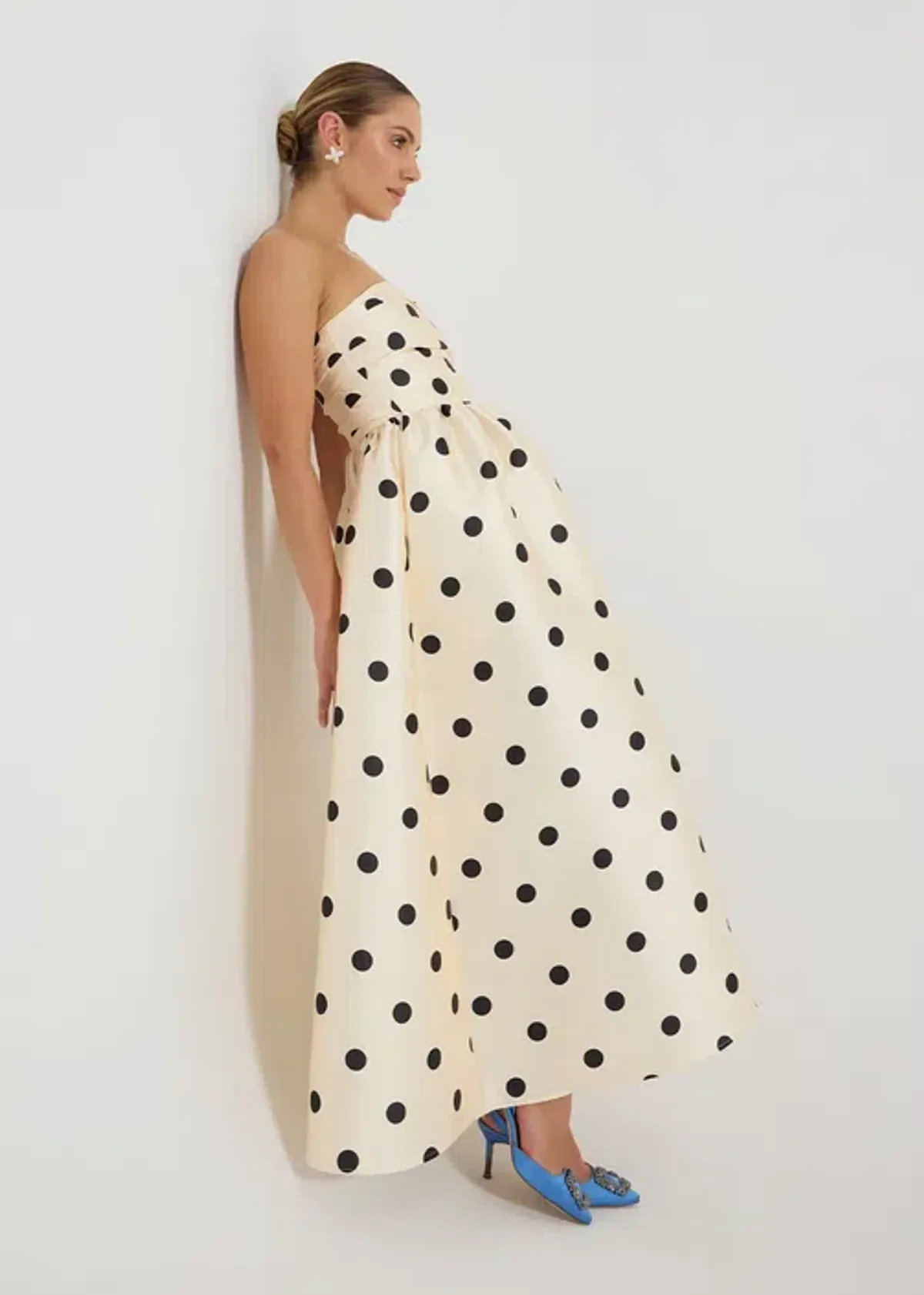 Pasduchas Dottie Strapless Midi Dress Size 16 - Image 5