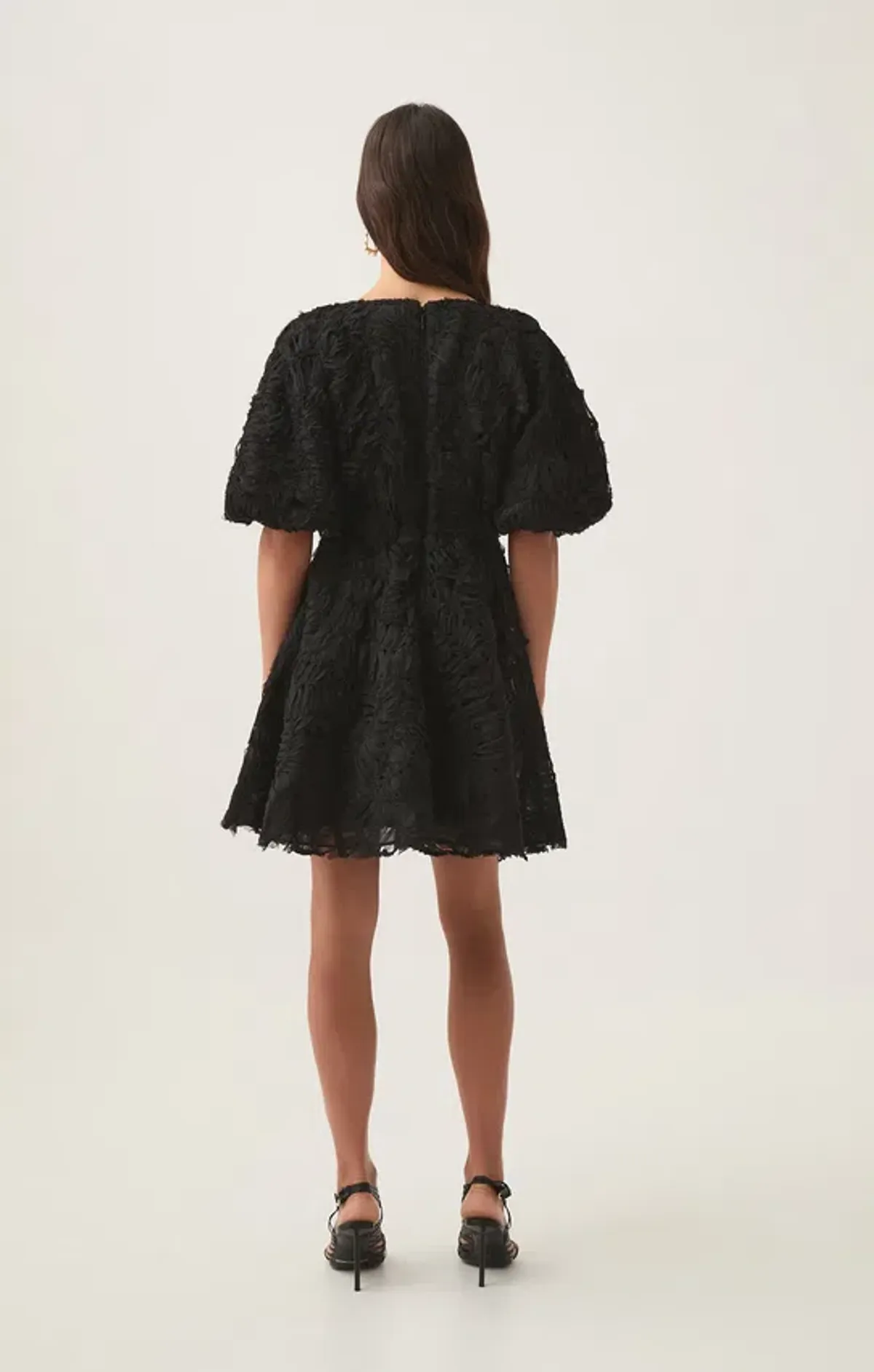 Aje Florential Mini Swing Dress Black Size 14 - Image 4