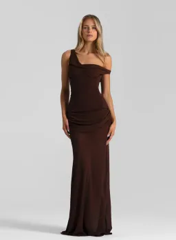 Natalie Rolt Cadence Maxi in Espresso Chocolate Size 1/ AU 8 for rent on The Volte - image 5