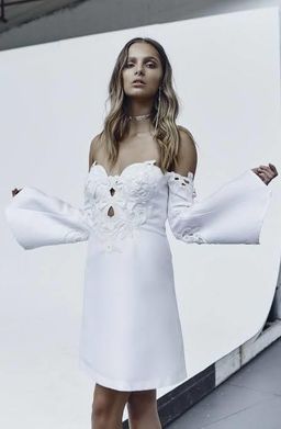 Thurley Helena Dress White Size 8 for rent on The Volte - image 1