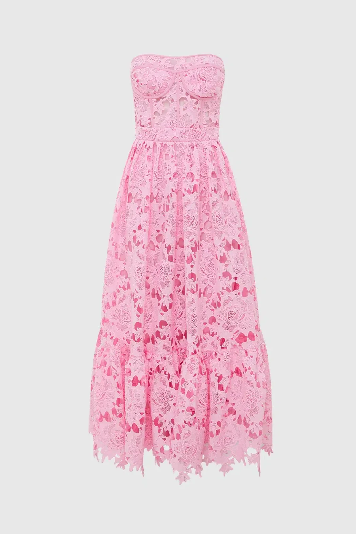 Leo Lin Emilia Bustier Dress Pink Size AU 12 - Image 4