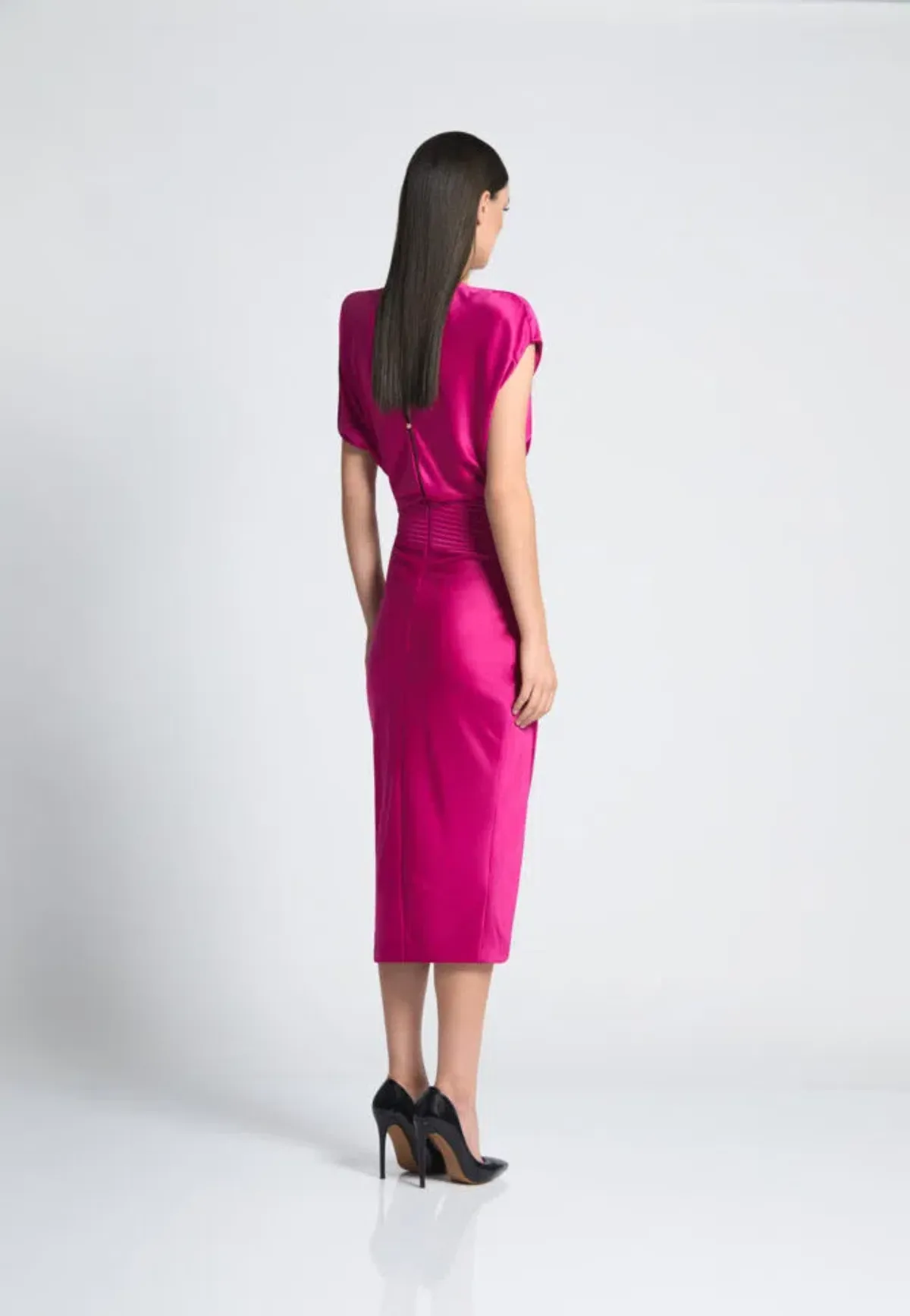 Zhivago Bondi Midi Dress Fuschia Size 12 - Image 2
