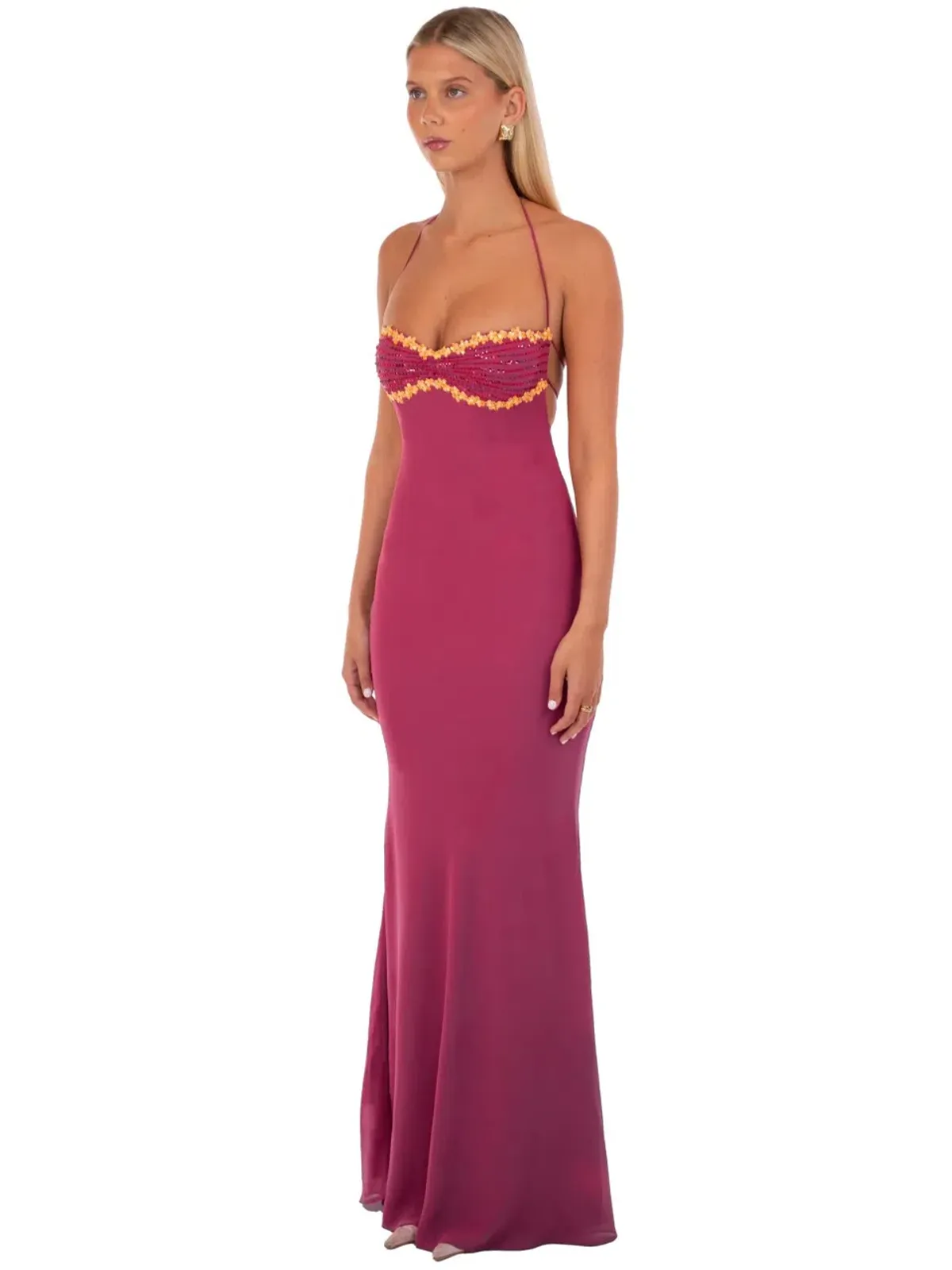 I Am Delilah Delilah Maxi Dress Wine Size 8 / S - Image 2