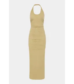 Sir the Label Jacques Mesh Halter Dress in Olive Size 1 / AU 8 for rent on The Volte - image 6