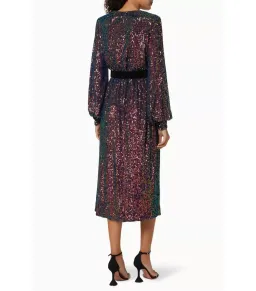 Rebecca Vallance Roxbury Midi Dress Sequin Size AU 14 NWT for rent on The Volte - image 3