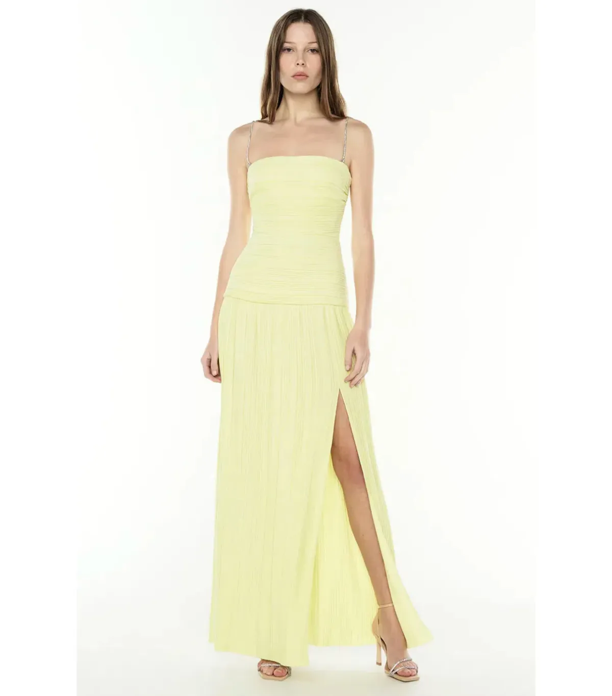 Manning Cartell Royal Debut Maxi Dress in Lemon Yellow AU 10  - Image 2
