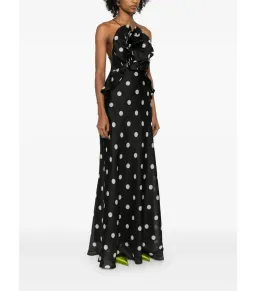 Zimmermann Crush Ruffle Halter Maxi Gown Polka Dot Size 2 / AU 12 for rent on The Volte - image 2
