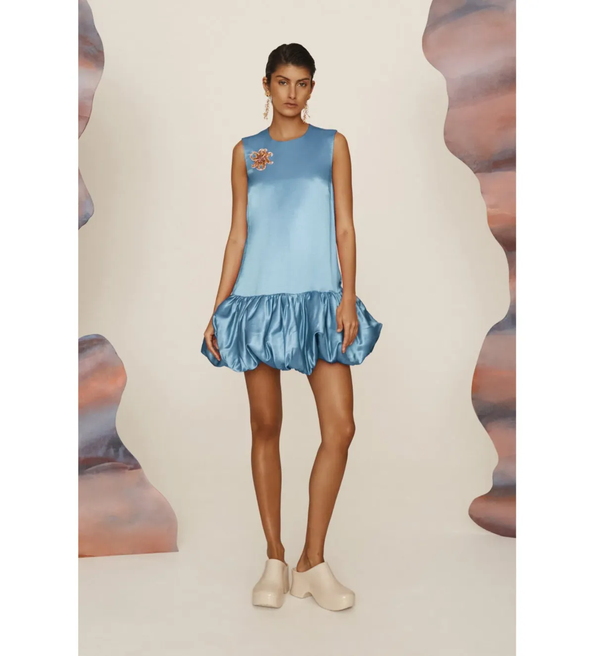 Alémais Caspian Mini Dress Blue Size AU 16   - Image 1