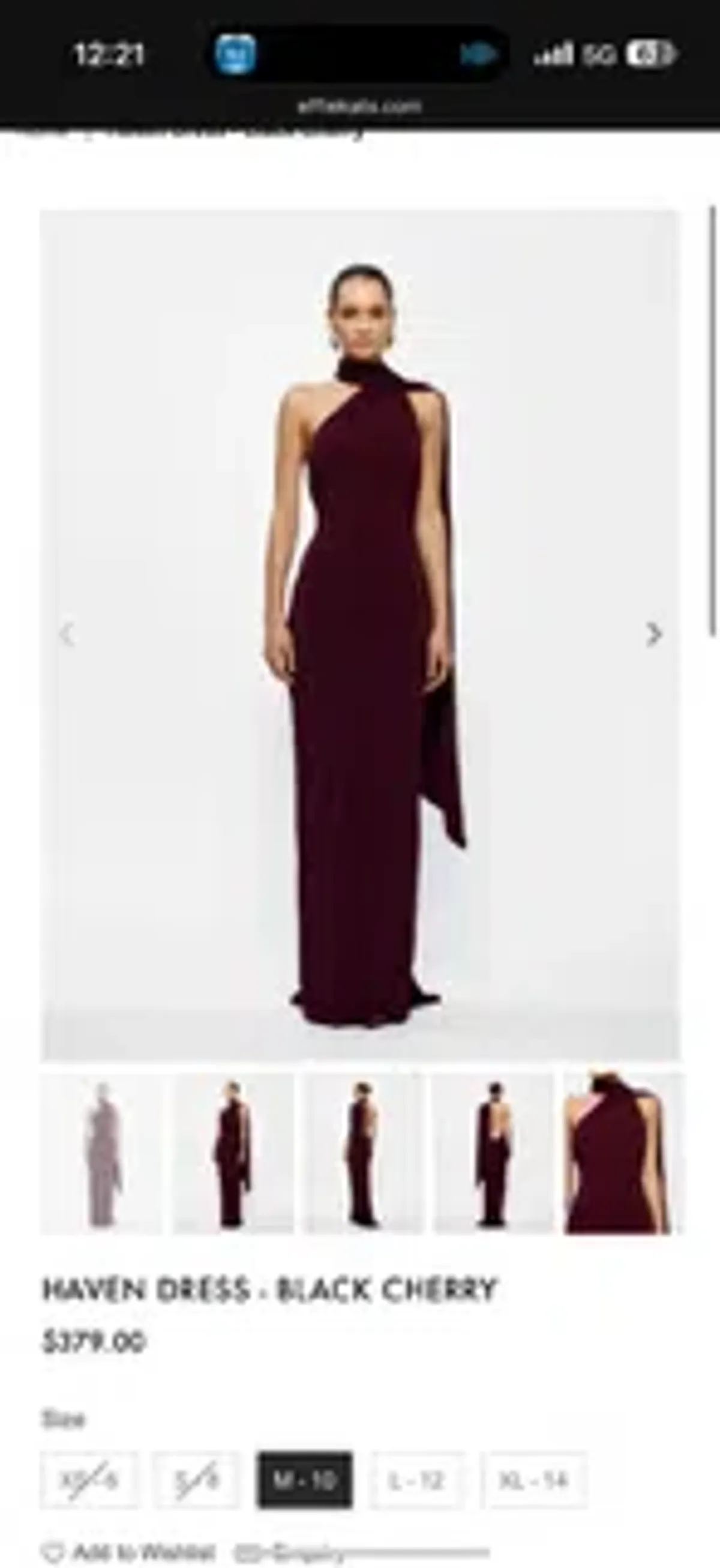 Effie Kats haven black cherry size 6 - Image 1