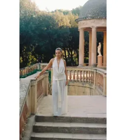 Raphaella Santana Hera Maxi Dress Beige Size XS/ Au 6 for rent on The Volte - image 1