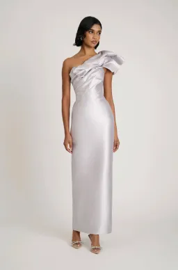 Eliya The Label Ashton Gown Silver Size S / AU 8 for rent on The Volte - image 1