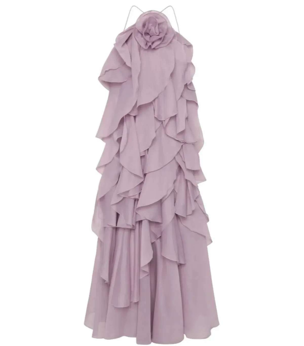 Aje Pandorea Layered Maxi Dress Purple Size AU 14 - Image 3