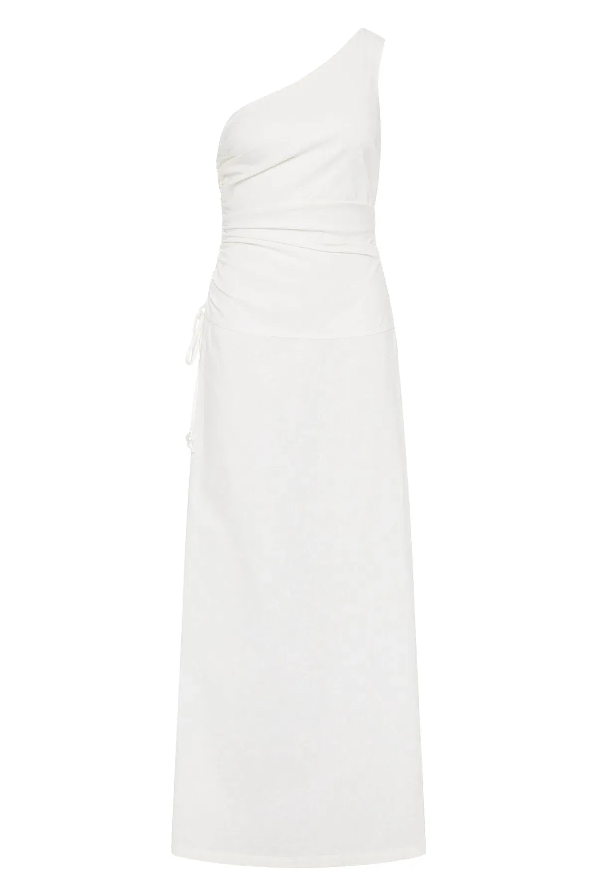 Aje White Daze One Shoulder Maxi Dress White Size AU 6 - Image 8