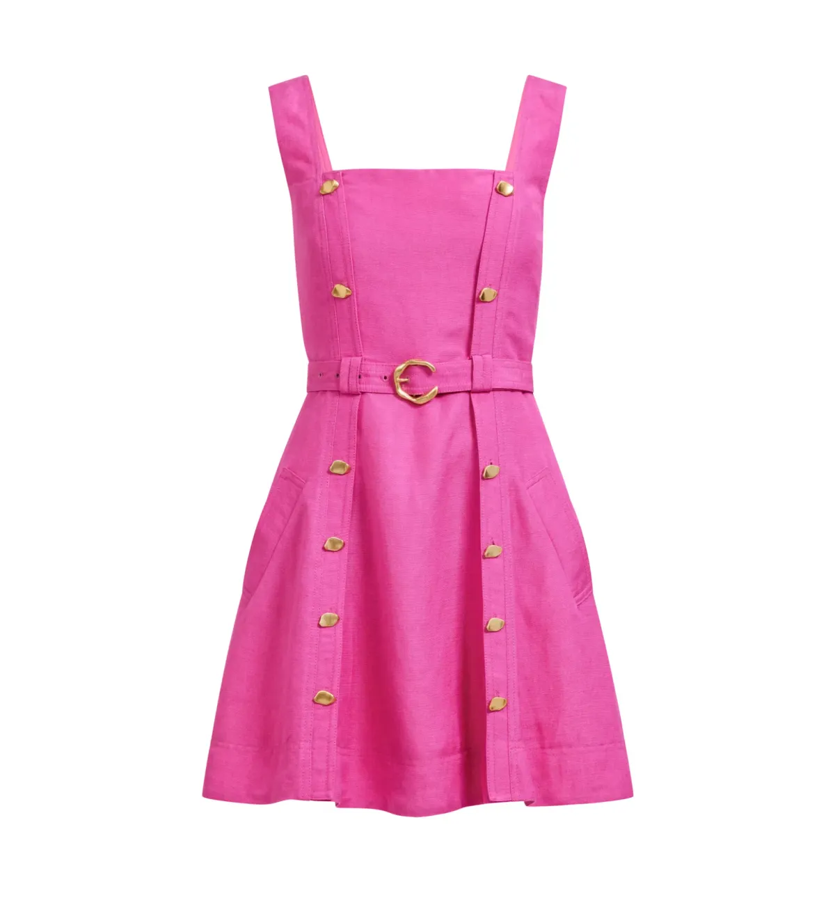 Aje Prisma Utility Mini Dress in Cerise Pink Size AU14 - Image 4