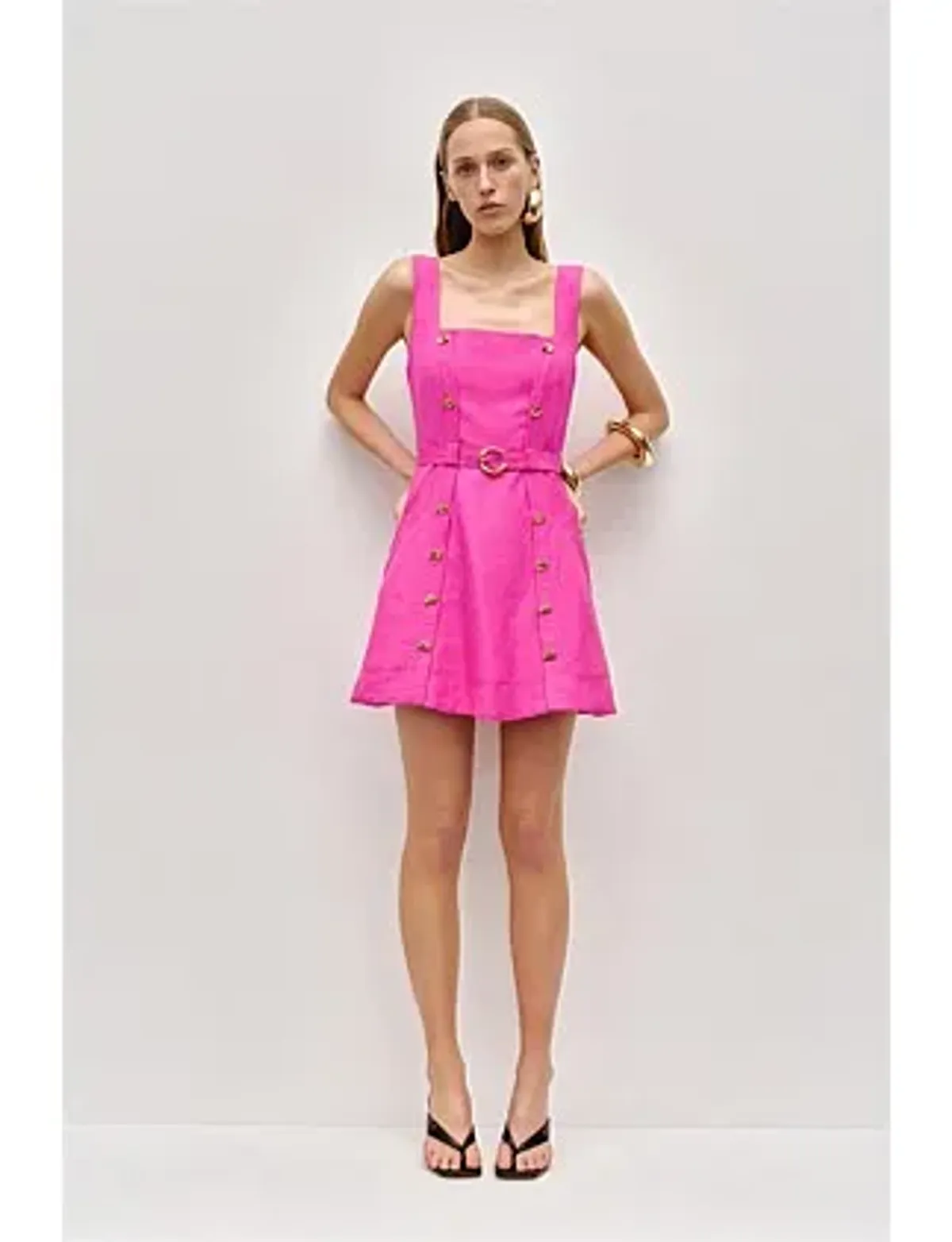 Aje Prisma Utility Mini Dress Pink Size 14 - Image 2