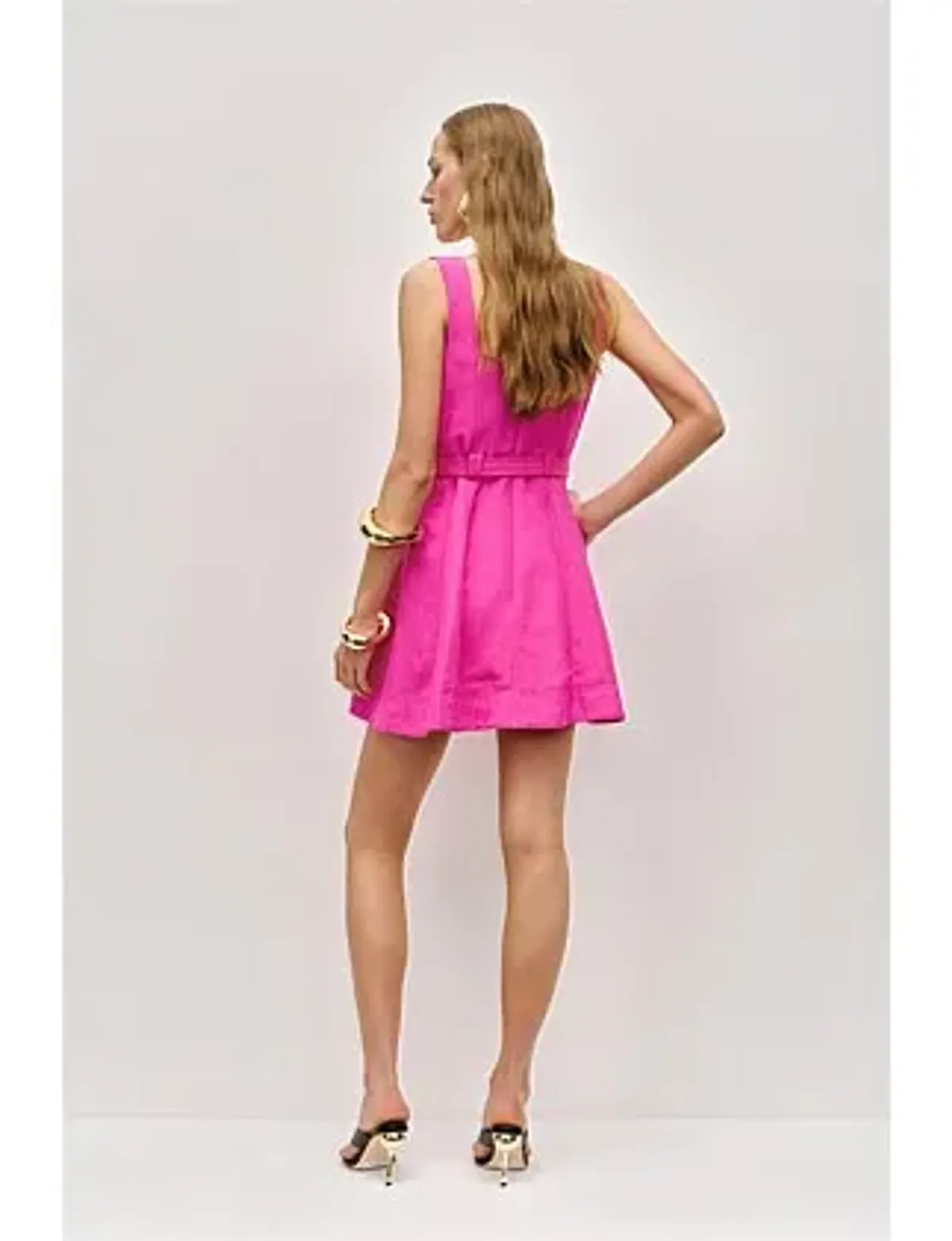 Aje Prisma Utility Mini Dress Pink Size 14 - Image 1