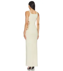 Hours Eve Maxi Dress Beige Size S / AU 8 for rent on The Volte - image 2