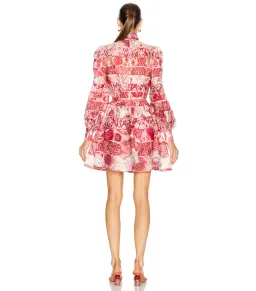 Zimmermann Wavelength Spliced Mini Dress Pink Size 1 / AU 10 for rent on The Volte - image 3