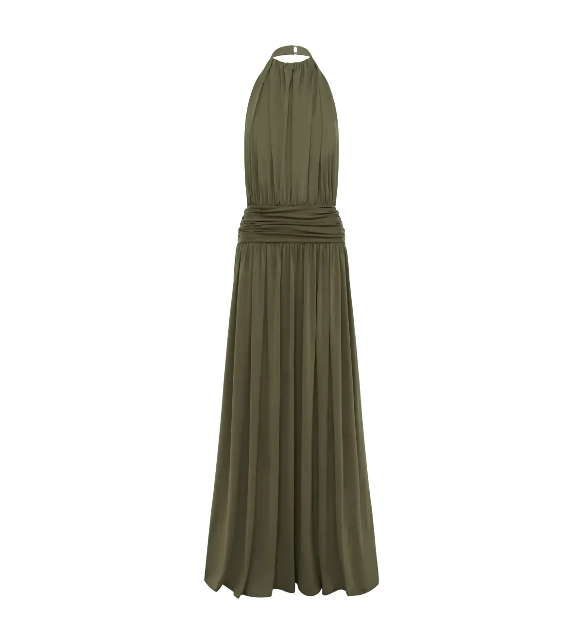 Arcina Ori Santina Maxi Dress in Khaki Size 10 - Image 6