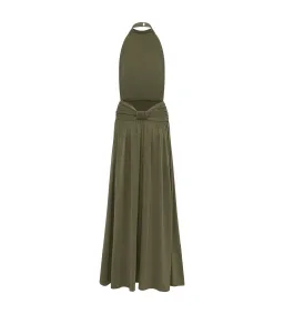 Arcina Ori Santina Maxi Dress in Khaki Size 10 for rent on The Volte - image 7