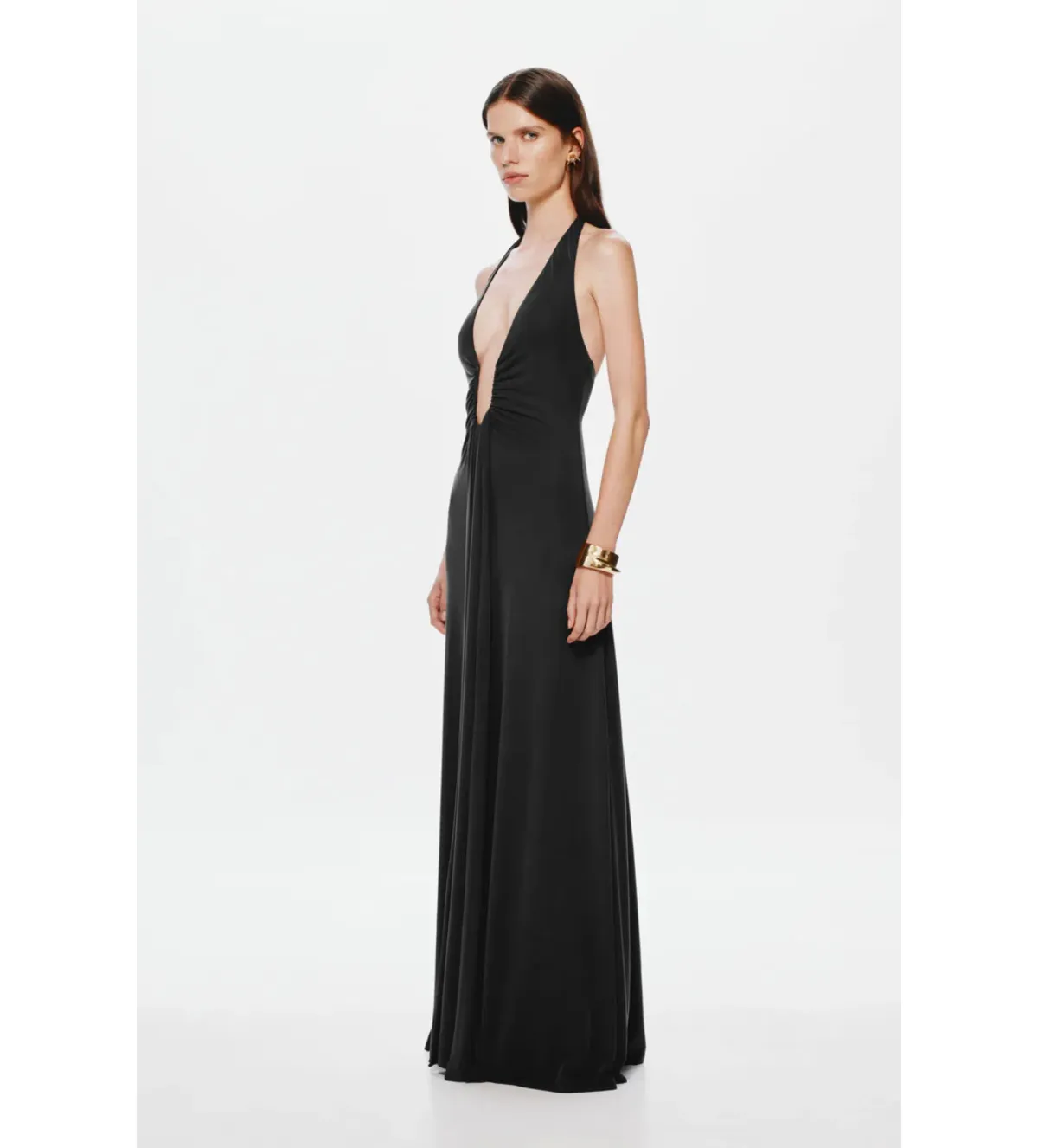 Misha Jennifer Cupro Maxi Dress Black Size XS/AU 6 - Image 2