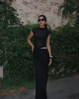 Benni Milo Mesh Maxi Dress Size 8 for rent on The Volte - image 2